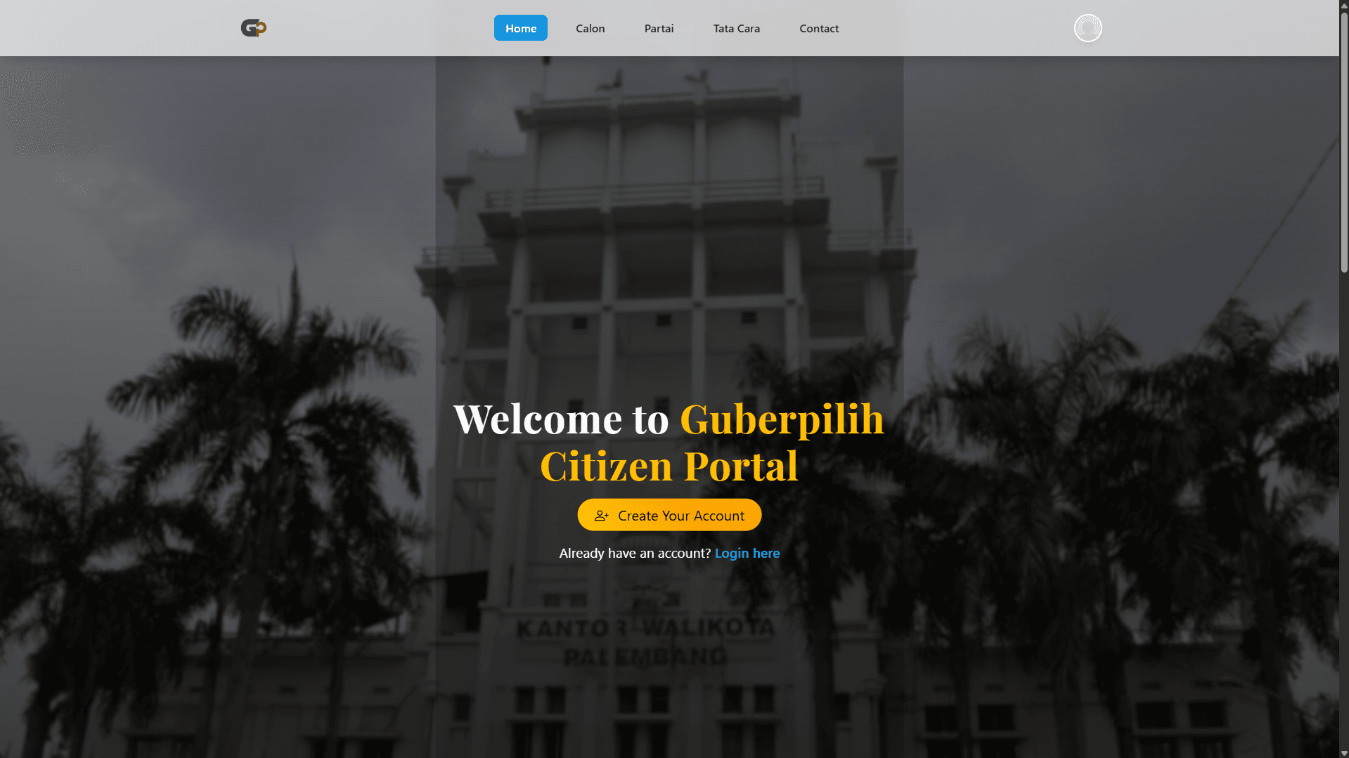 Website GBERPILIH (KMIPN Competition)